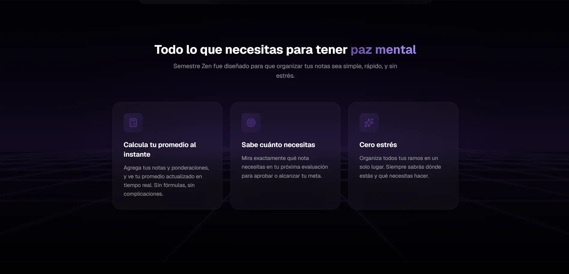 Captura 4 del proyecto Semestre Zen